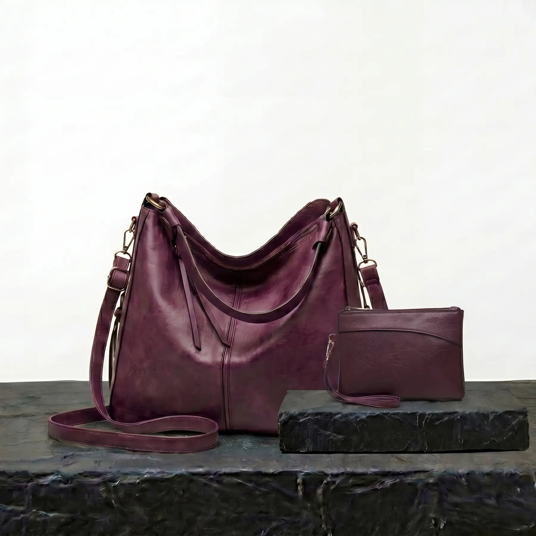 Combo Favoritos: Bolso Hobo + Cartera Vintage de Regalo