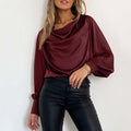 Blusa Oversize Chic de Manga Larga