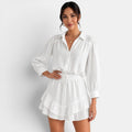 Conjunto Camisa Falda Lino