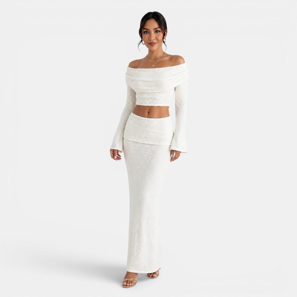 Conjunto Punto Blanco Mujer Elegante
