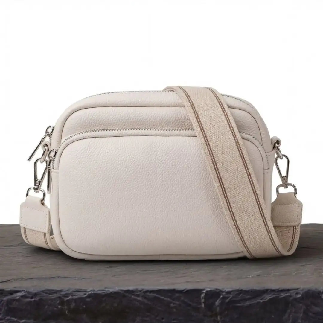 Bolso Bandolera Alba con Detalles Dorados