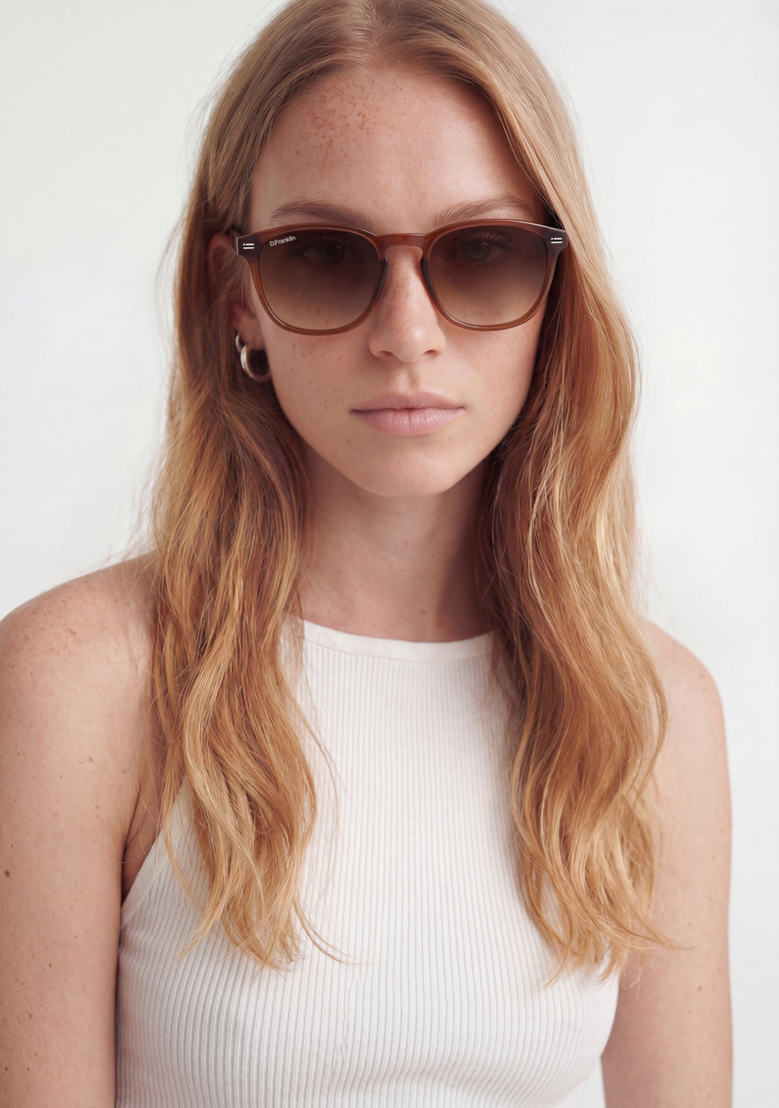 Gafas de Sol Cuadradas Carey/Marrón Degradado