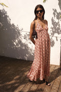 Vestido boho y espalda descubierta mujer estampado