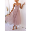 Vestido Midi de Verano con Tirantes Finos y Diseño Moderno y Femenino
