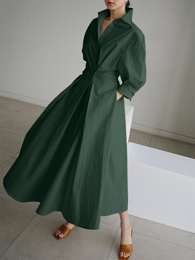 Vestido Elegante de Estilo Vintage en Tejido Ligero para Ocasiones Especiales