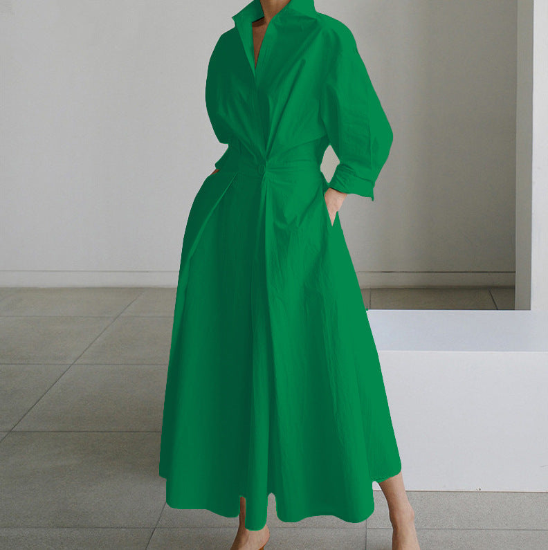 Vestido Elegante de Estilo Vintage en Tejido Ligero para Ocasiones Especiales