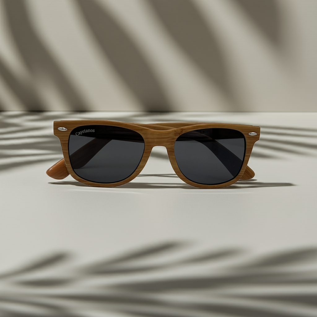 Gafas de Sol con Montura Efecto Madera UV400