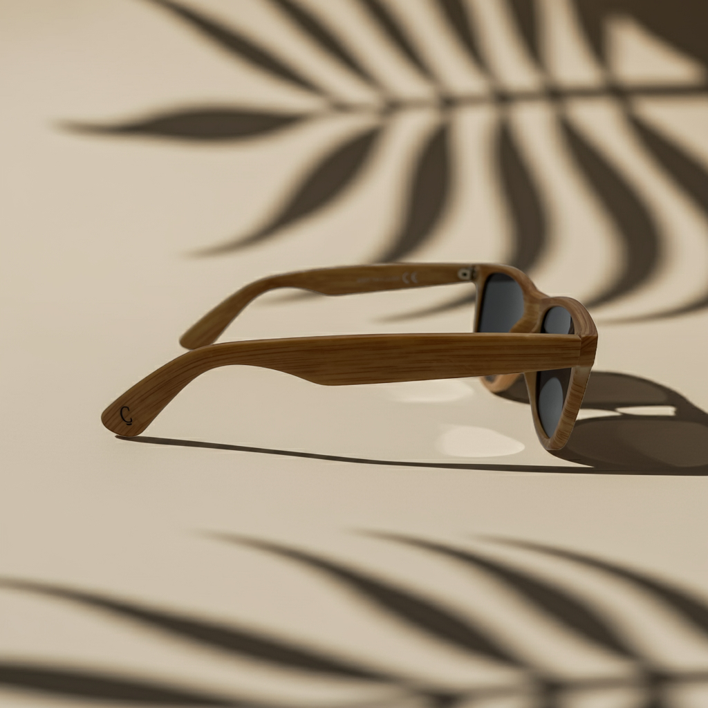Gafas de Sol con Montura Efecto Madera UV400