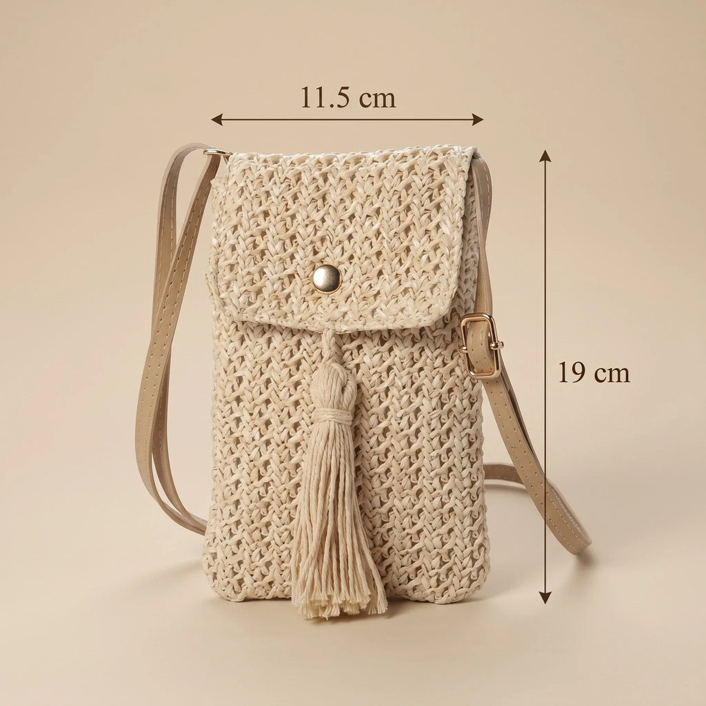 Bolso para Teléfono de Verano, Textura Trenzada