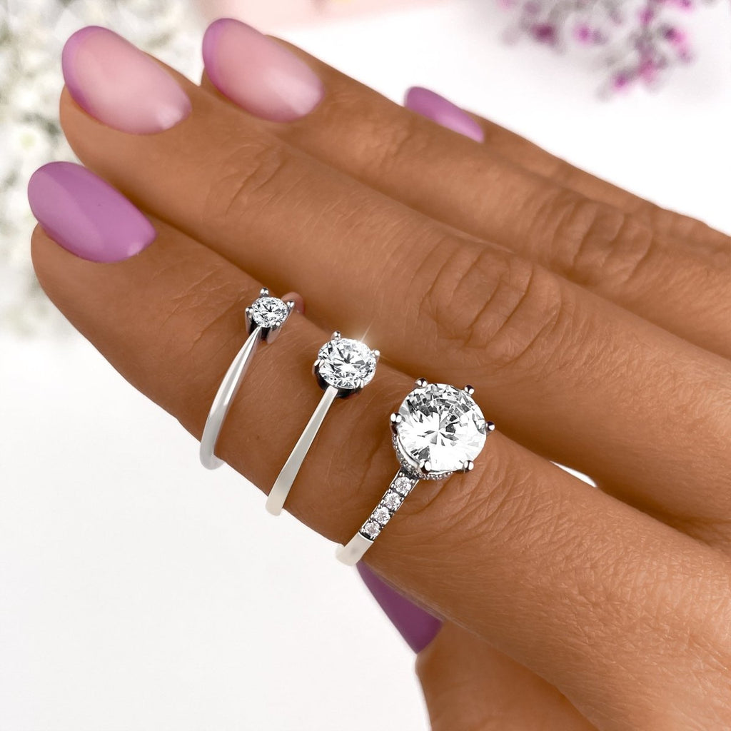 Anillo Circonita Solitaria