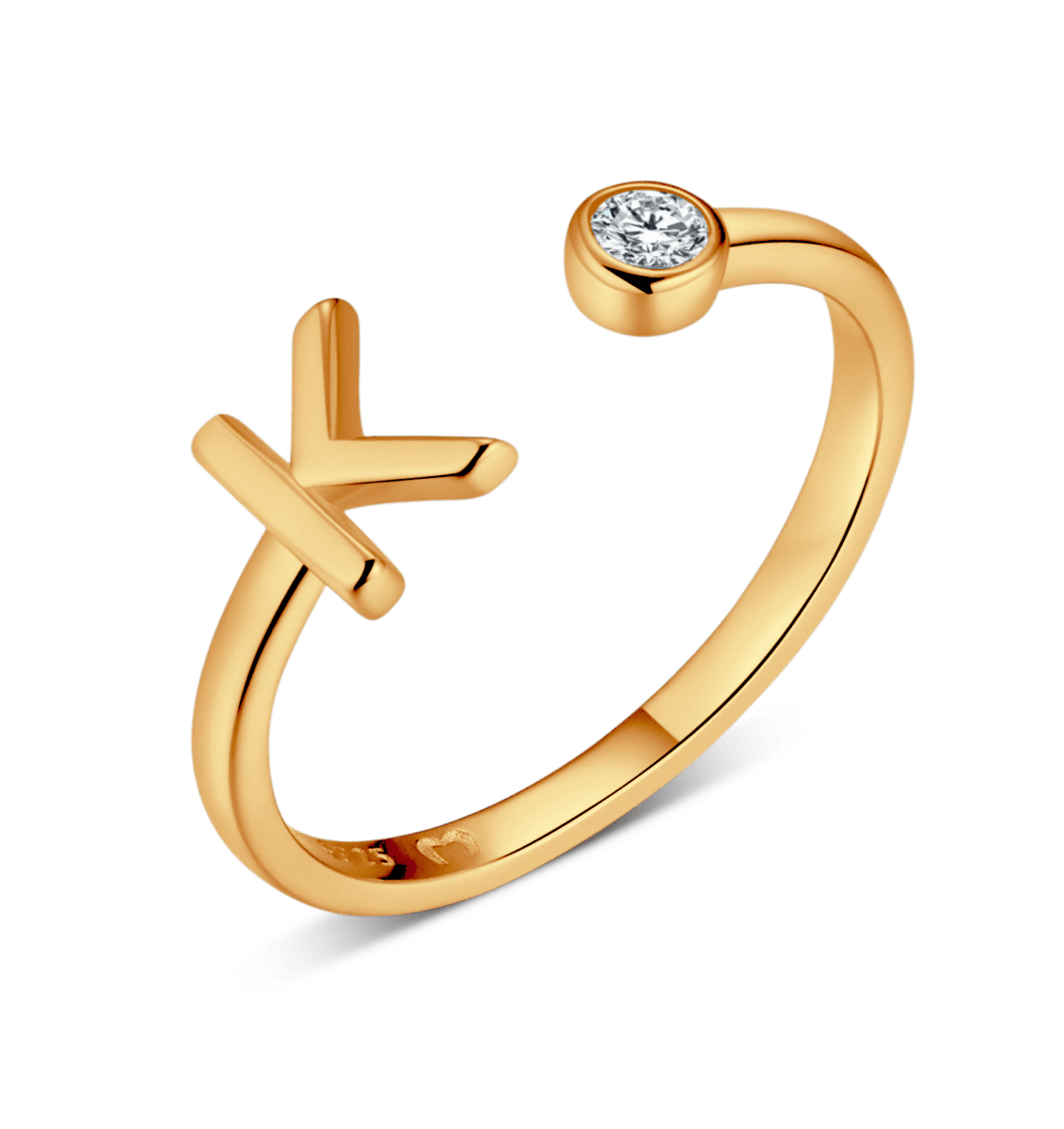 Anillo Top Letter