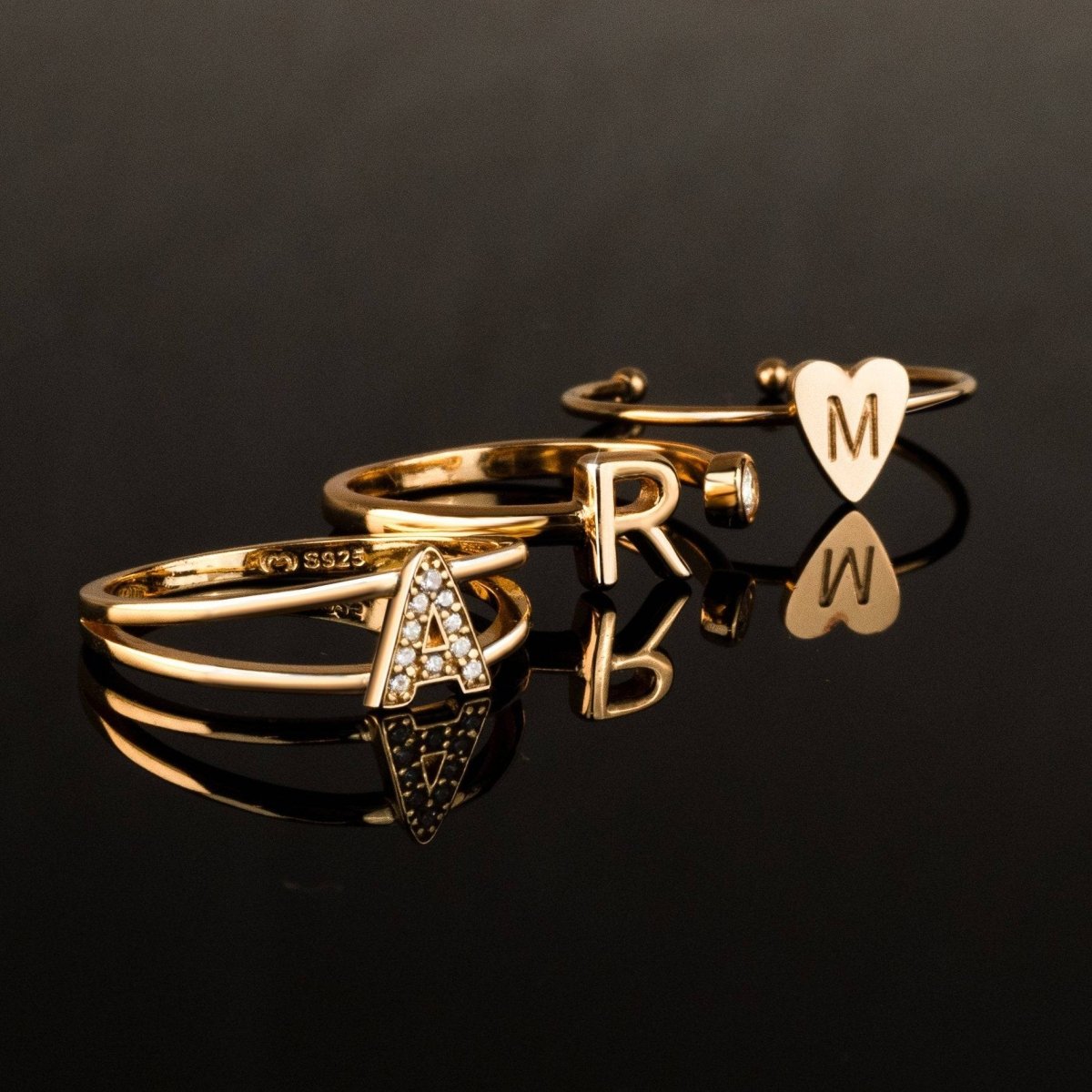Anillo Top Letter