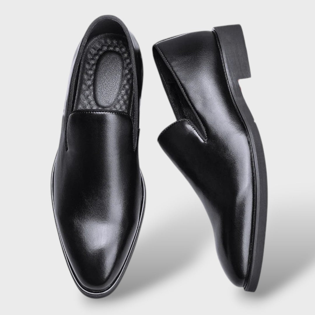 Mocasines de Cuero con Puntera Afilada