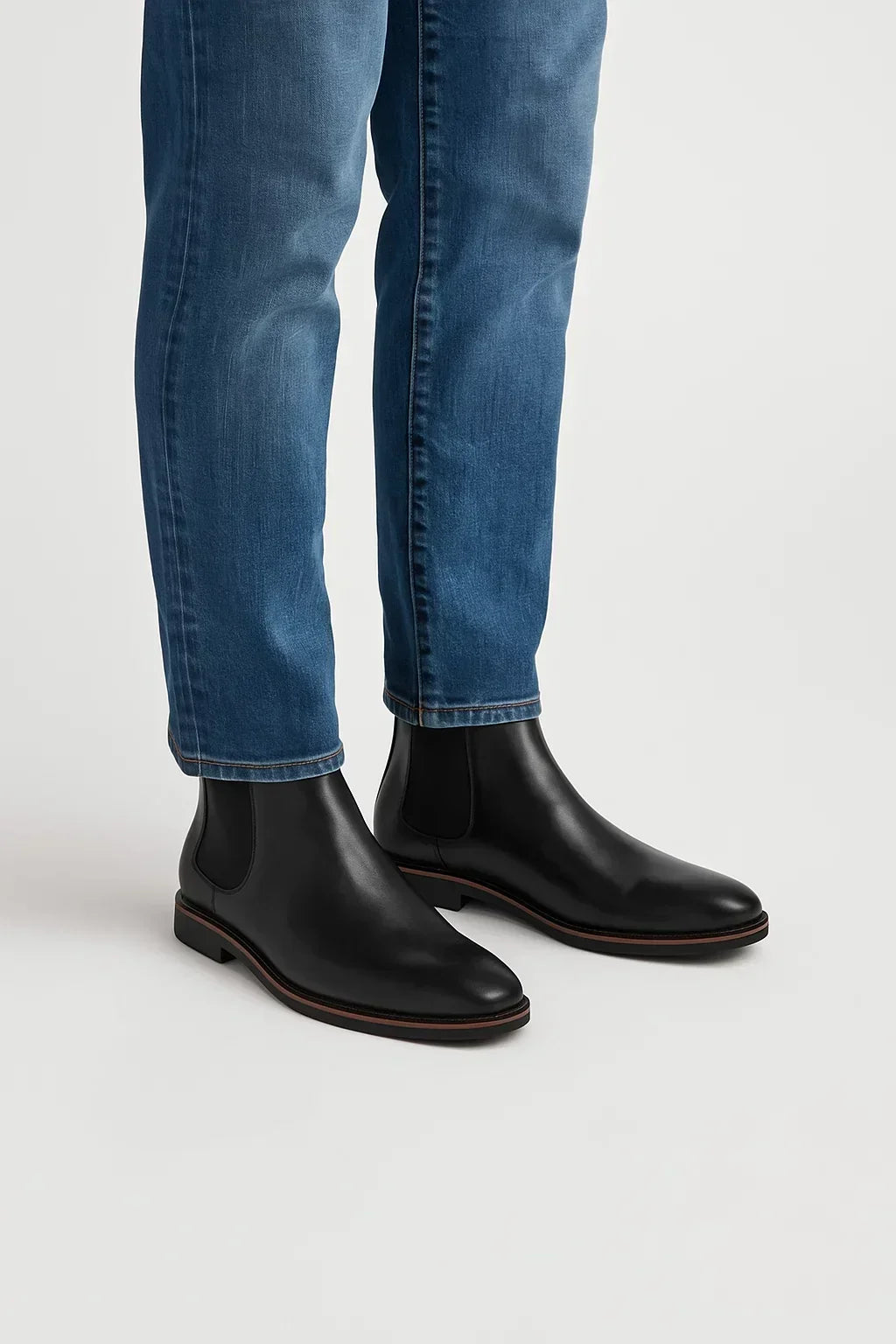Botas Chelsea de Cuero Sintético Retro