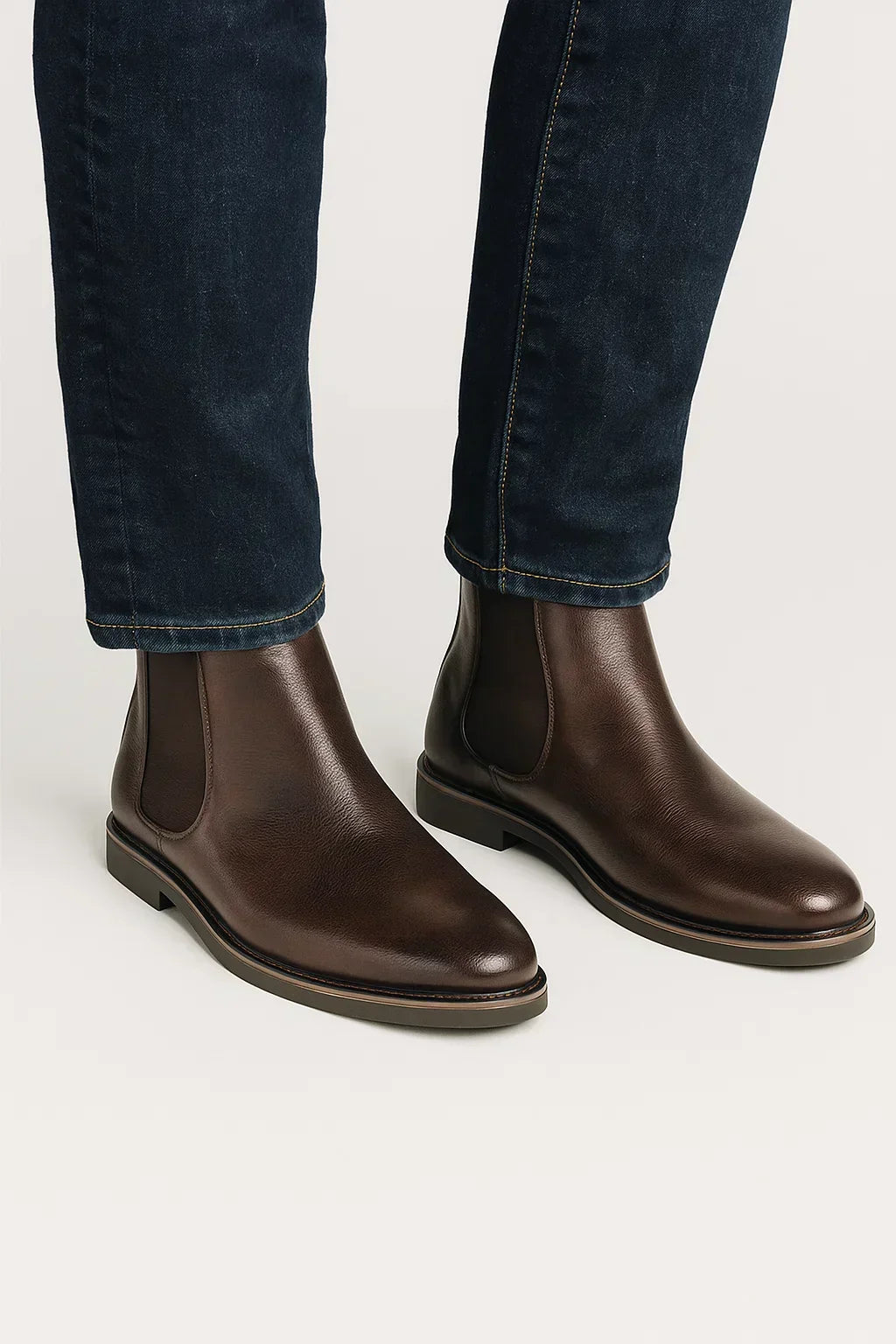 Botas Chelsea de Cuero Sintético Retro