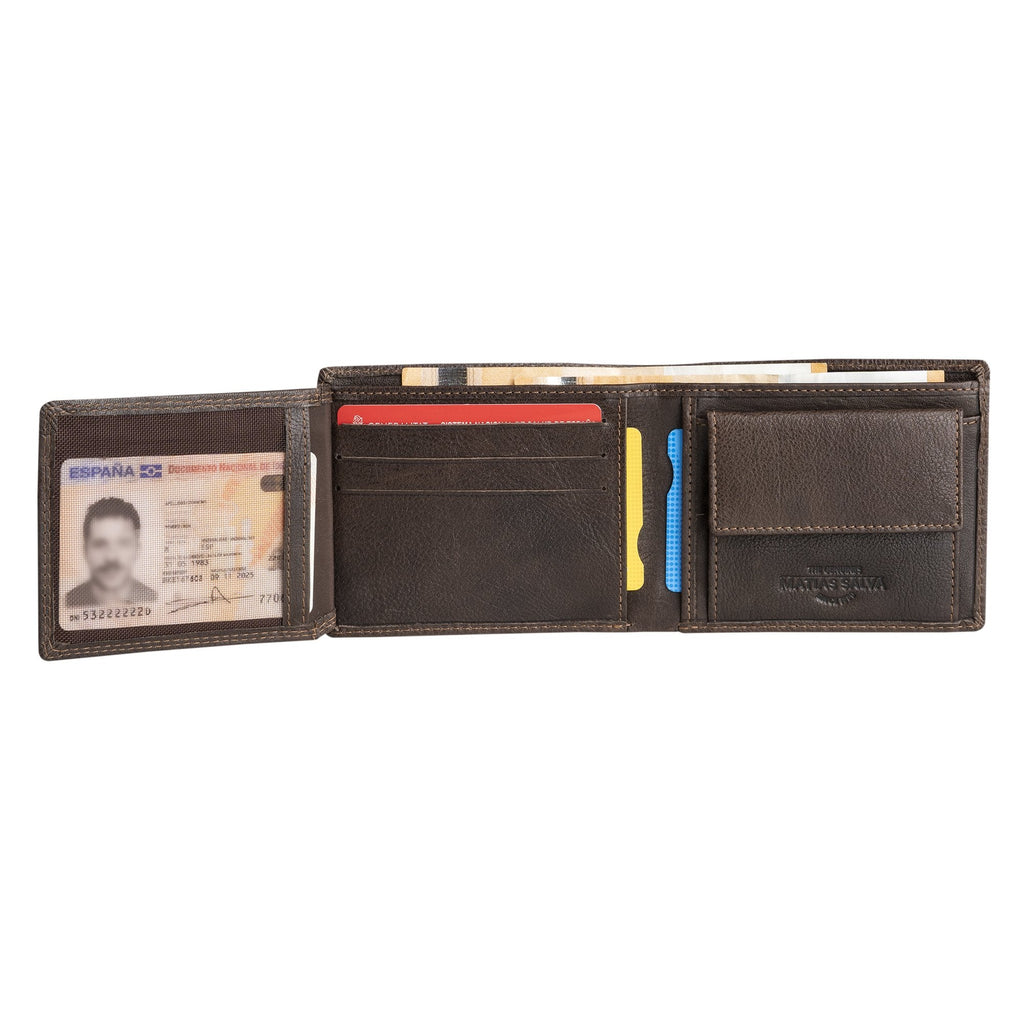 Cartera de Piel para Hombre 11x9 cm
