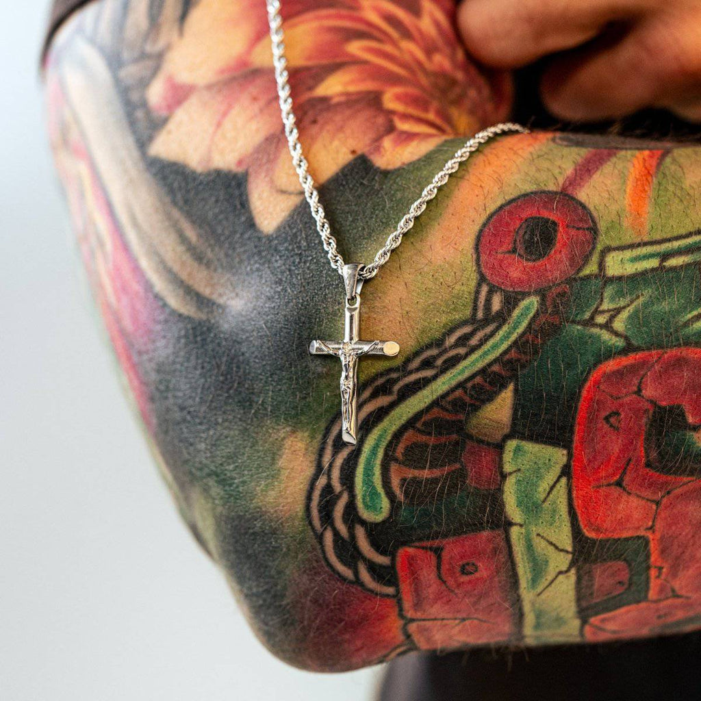 Collar Hombre BRAVE Cruz Jesucristo