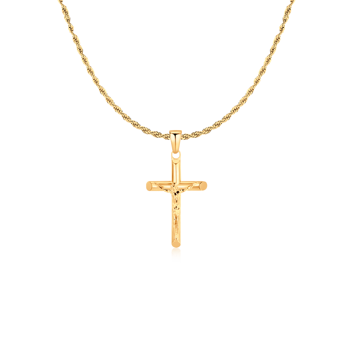 Collar Hombre BRAVE Cruz Jesucristo