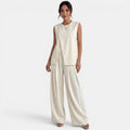 Conjunto Chaleco Beige Mujer