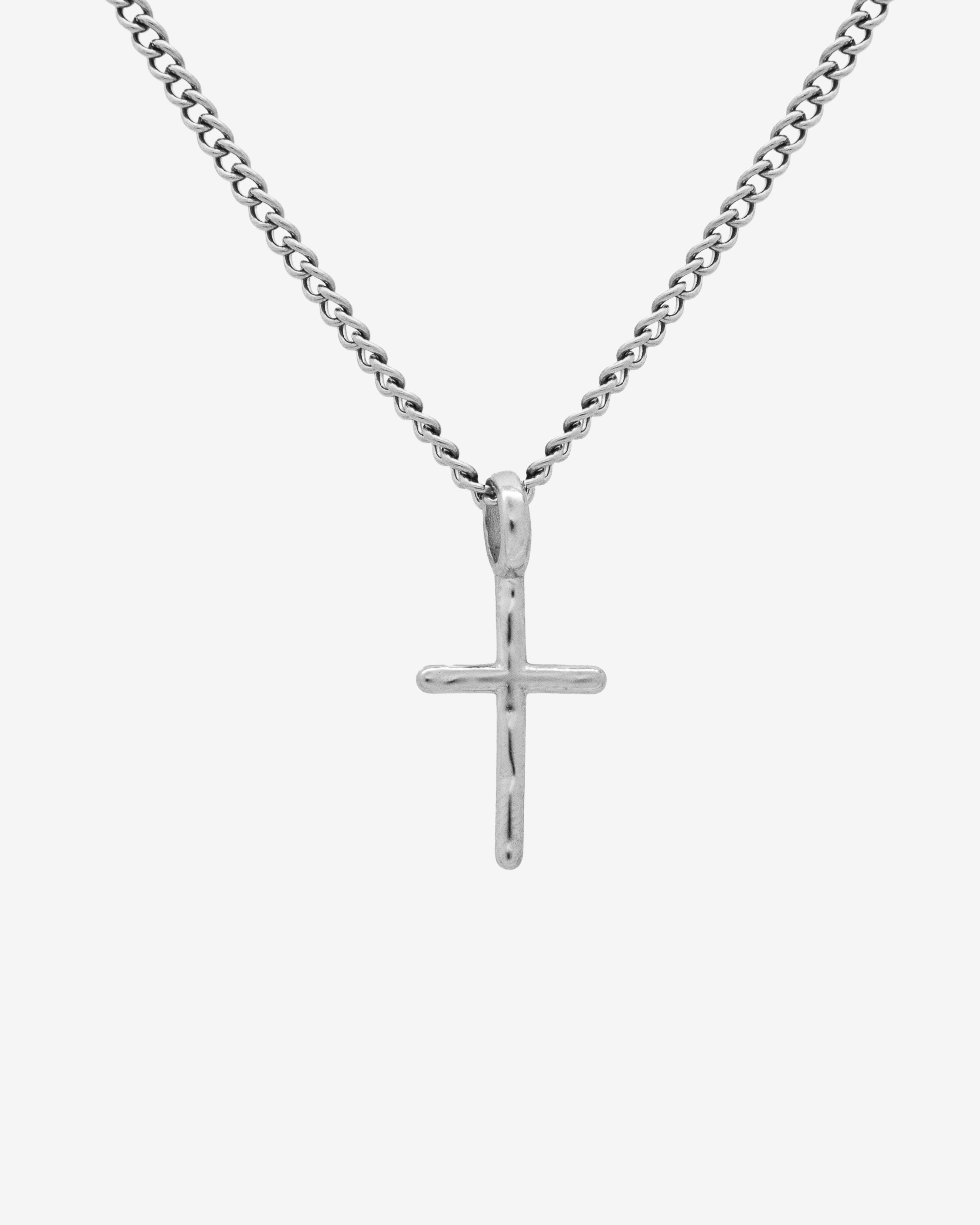 Collar de Plata con Colgante de Cruz