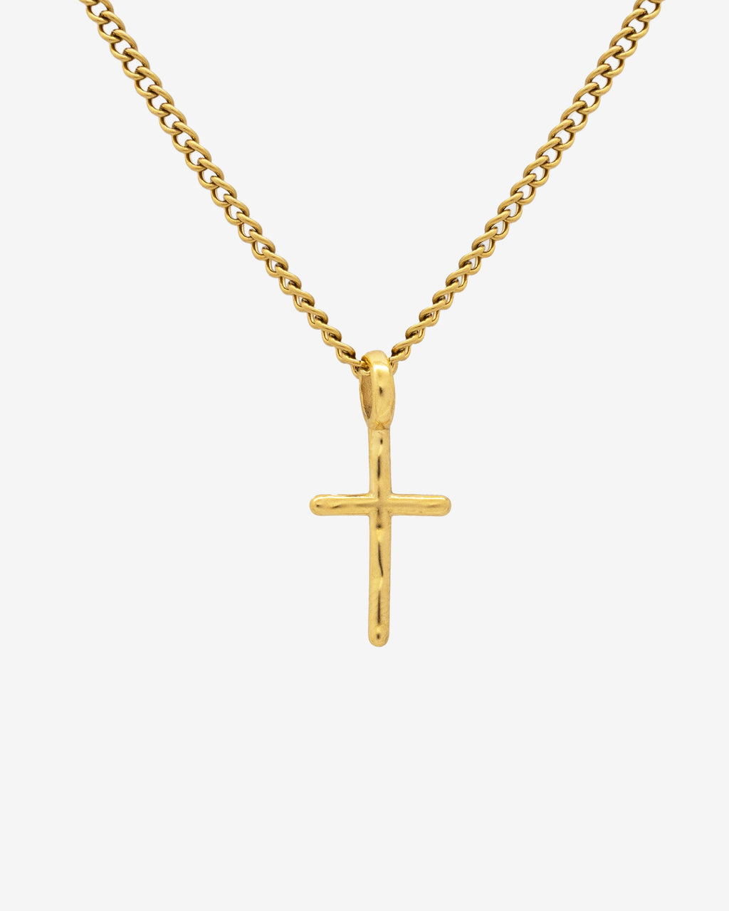 Collar de Oro con Colgante de Cruz