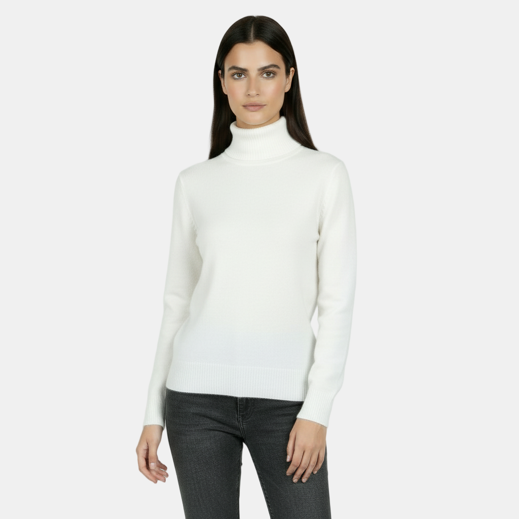 Jersey de Cuello Alto 100% Pura Lana Merino