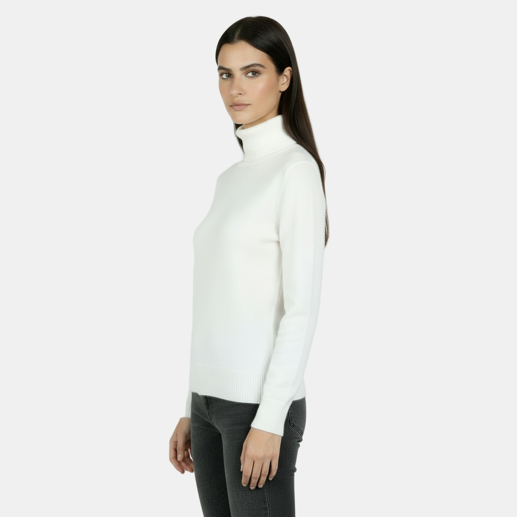 Jersey de Cuello Alto 100% Pura Lana Merino