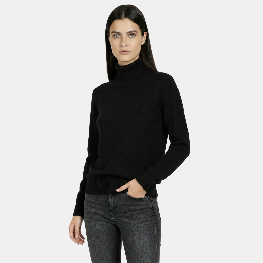 Jersey de Cuello Alto 100% Pura Lana Merino