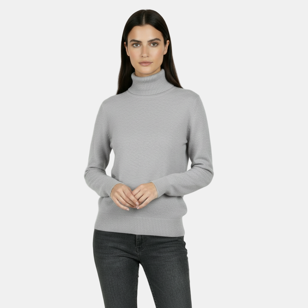 Jersey de Cuello Alto 100% Pura Lana Merino