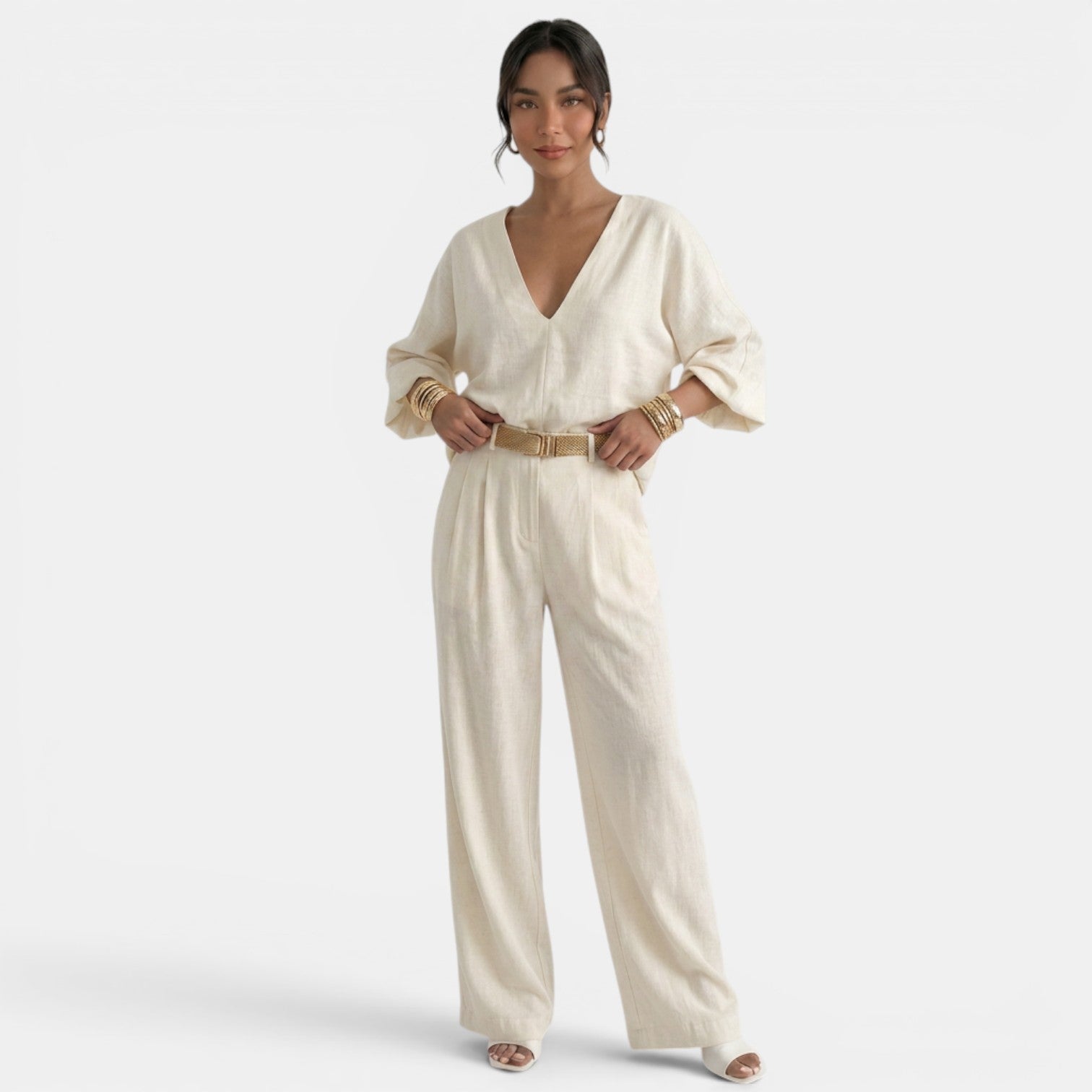 Conjunto Pantalón Lino Verano Mujer