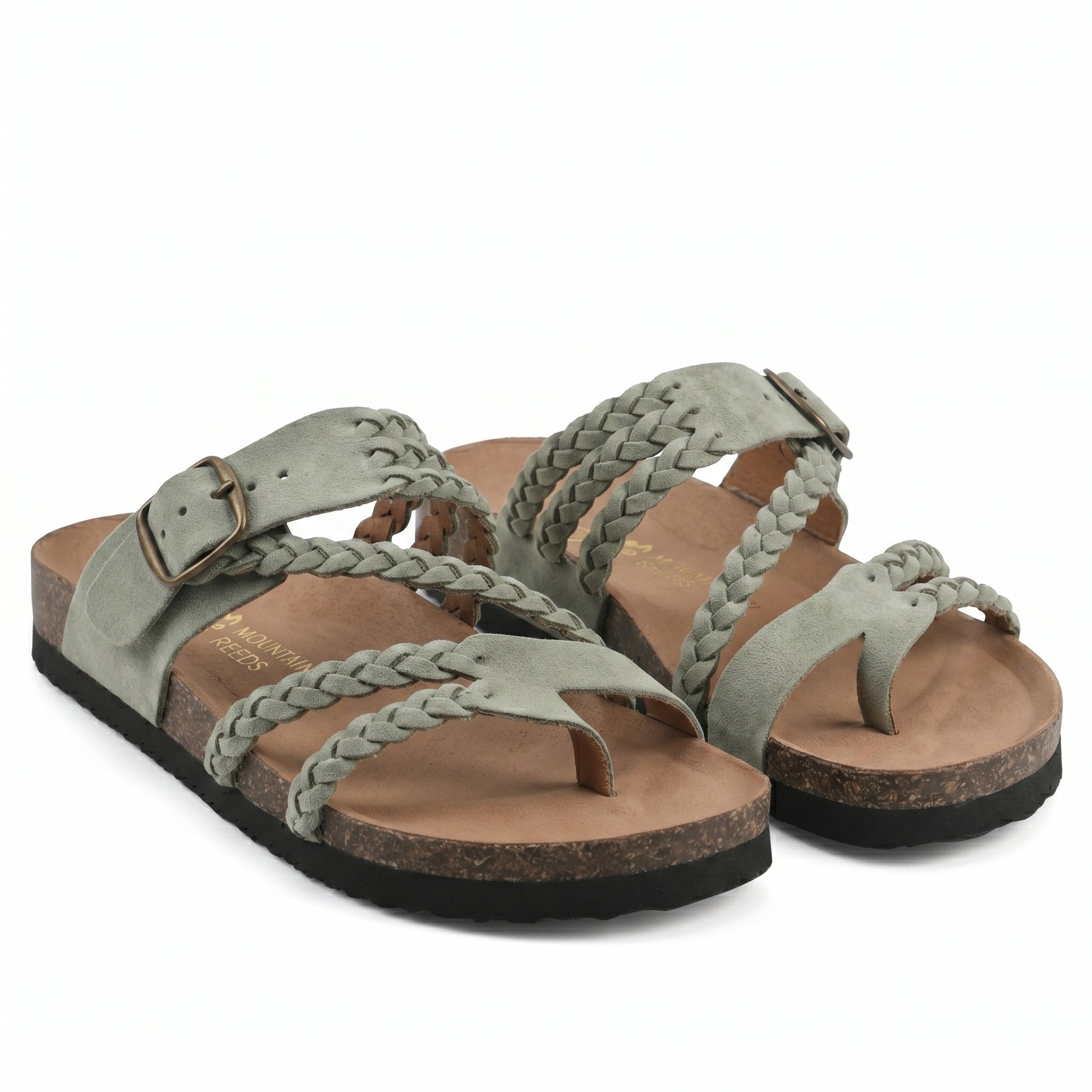 Sandalias Trenzadas con Hebilla