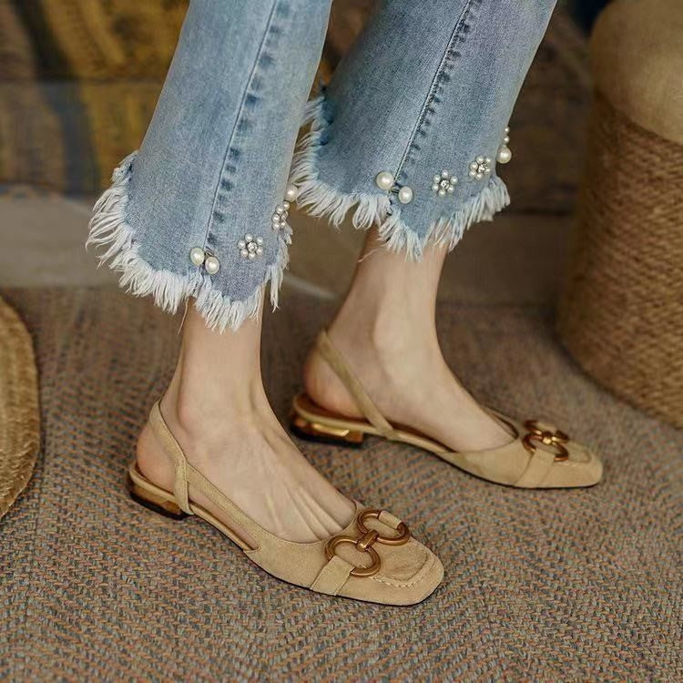 Sandalias Slingback con Hebilla