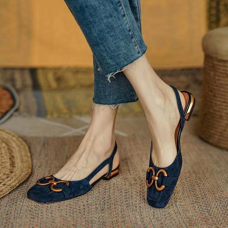 Sandalias Slingback con Hebilla