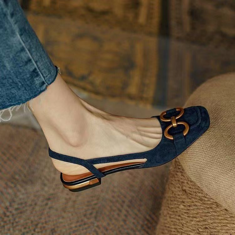 Sandalias Slingback con Hebilla