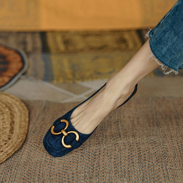 Sandalias Slingback con Hebilla
