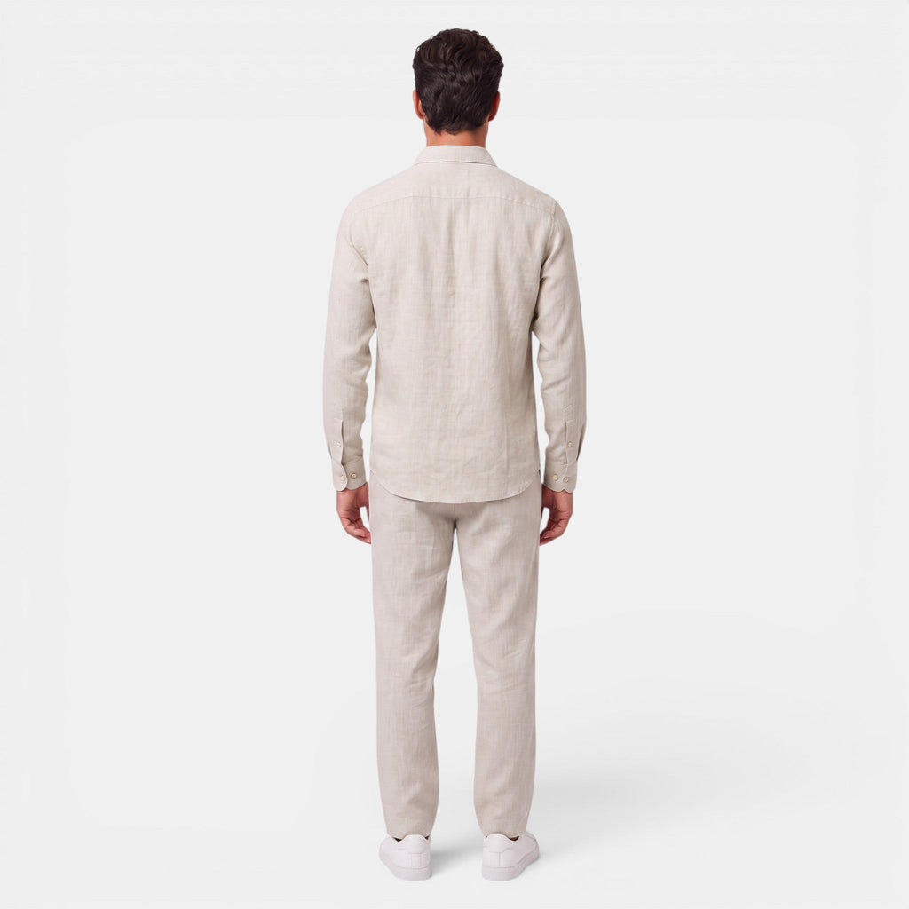Conjunto de Lino Hombre Premium – Outfit Transpirable para Verano