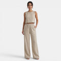 Conjunto Verano Mujer sin Mangas y Pantalón Holgado