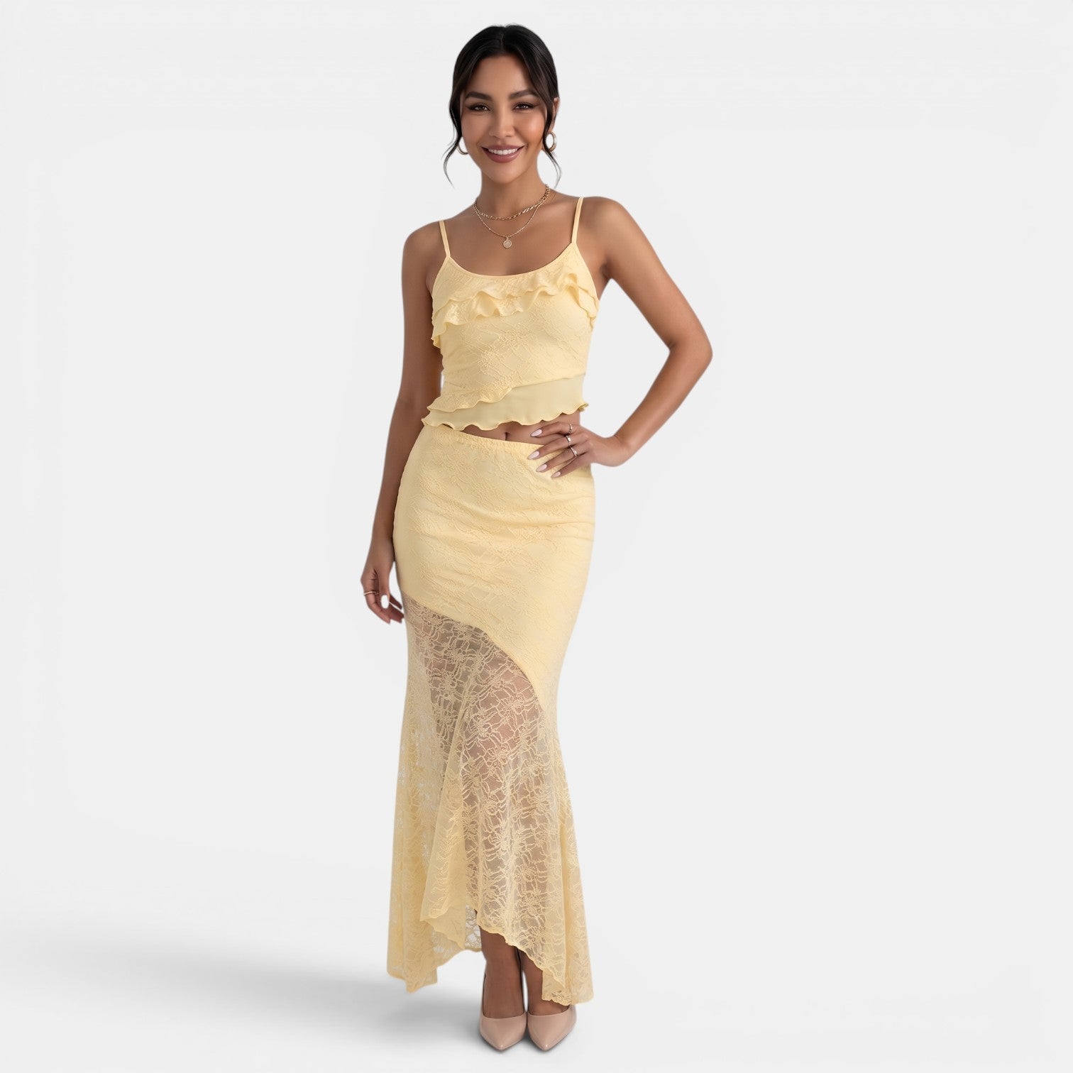 Conjunto Encaje Mujer 2 Piezas