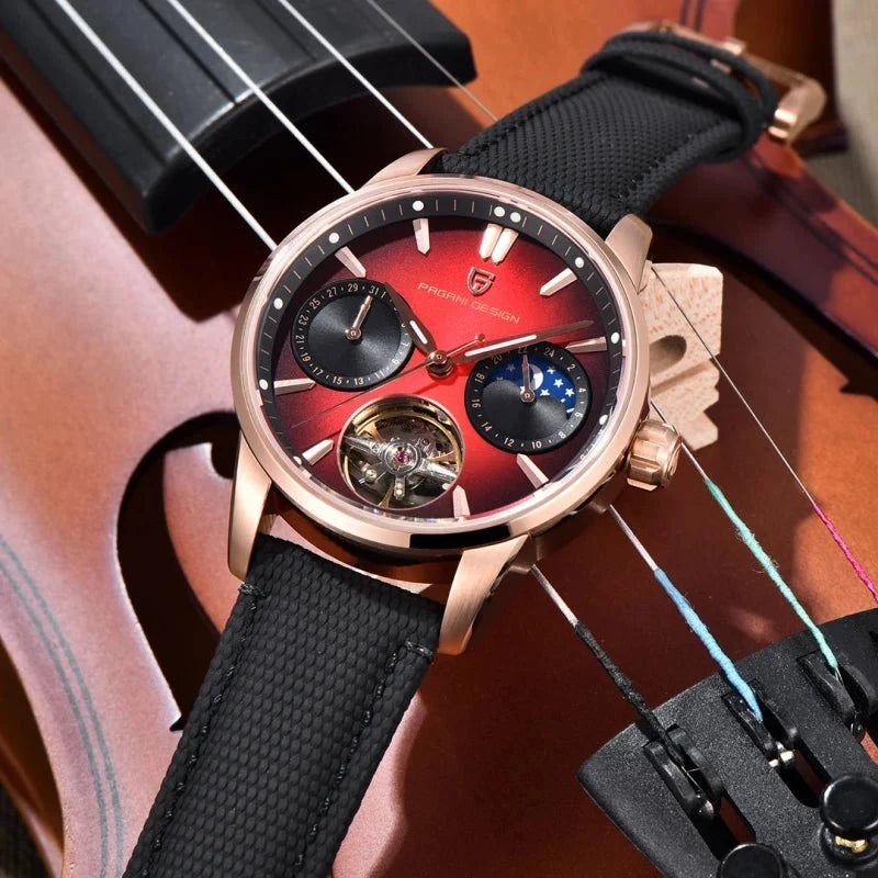 Pagani Design PD-YS021 – Reloj Automático con Correa de Piel Sintética