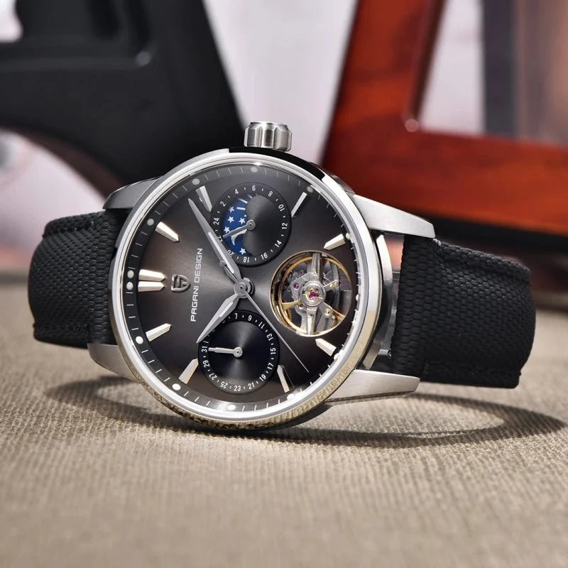 Pagani Design PD-YS021 – Reloj Automático con Correa de Piel Sintética