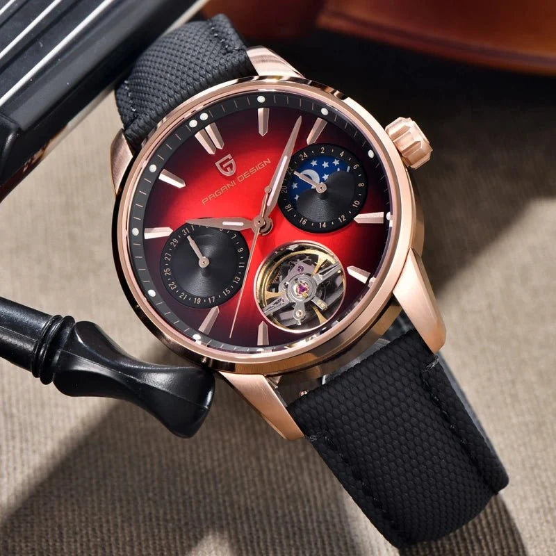 Pagani Design PD-YS021 – Reloj Automático con Correa de Piel Sintética