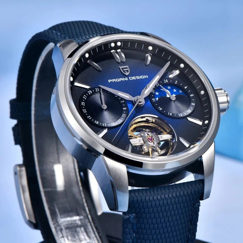Pagani Design PD-YS021 – Reloj Automático con Correa de Piel Sintética