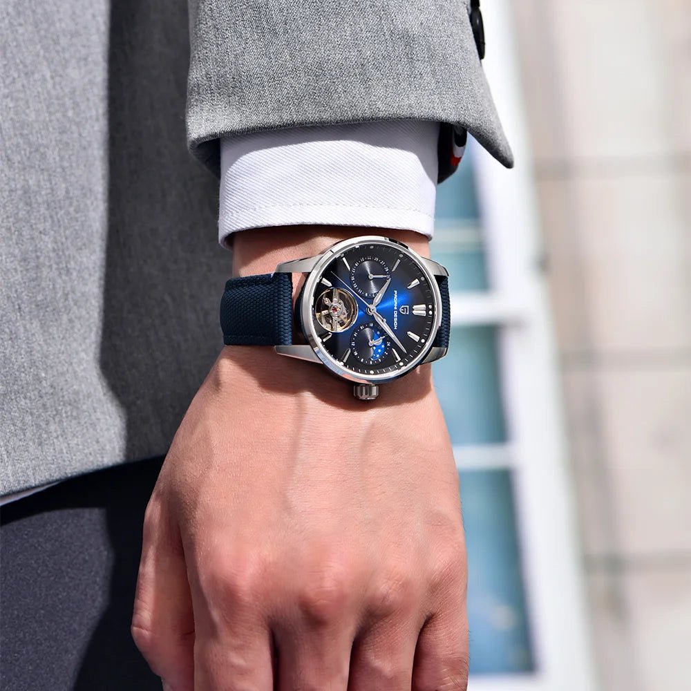 Pagani Design PD-YS021 – Reloj Automático con Correa de Piel Sintética