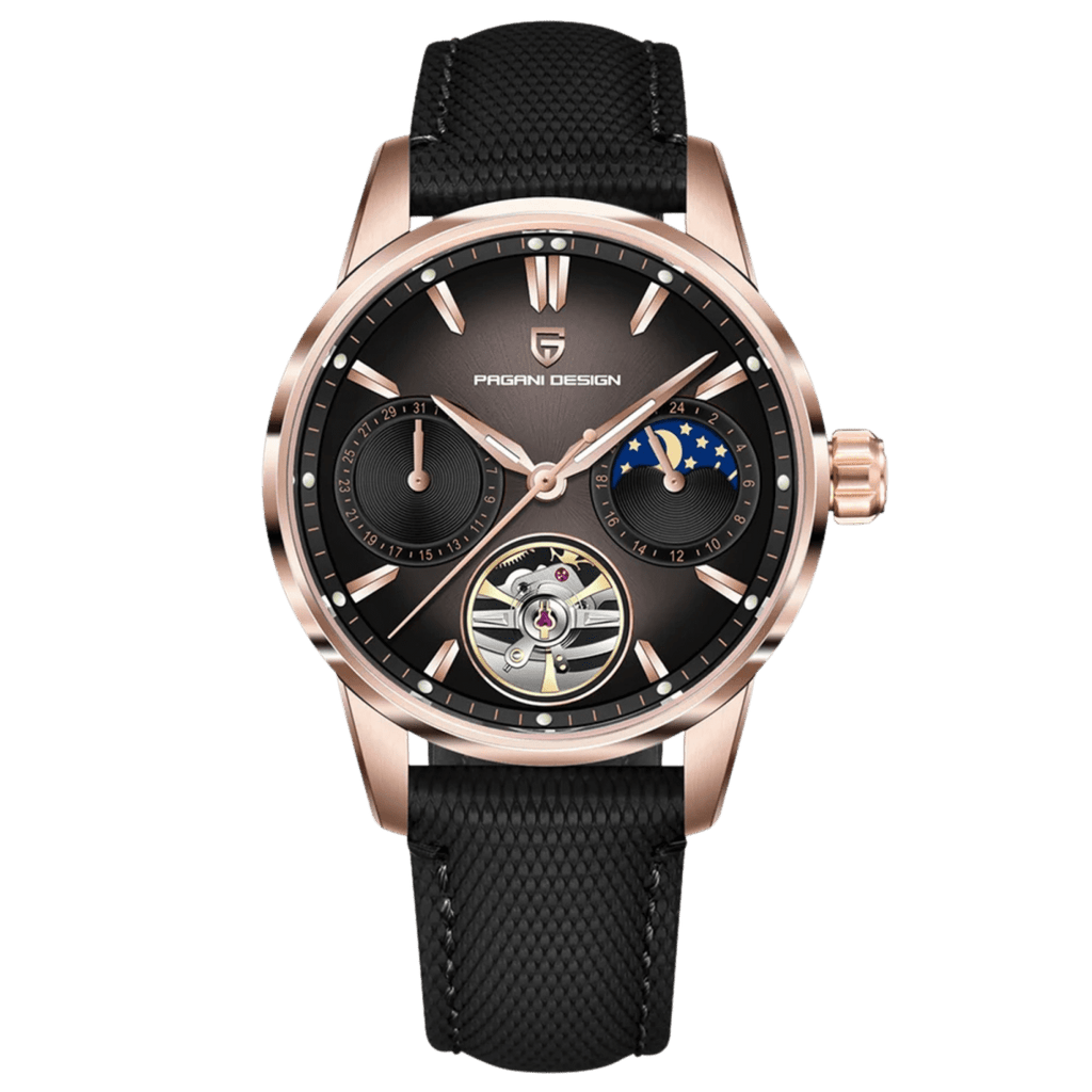 Pagani Design PD-YS021 – Reloj Automático con Correa de Piel Sintética