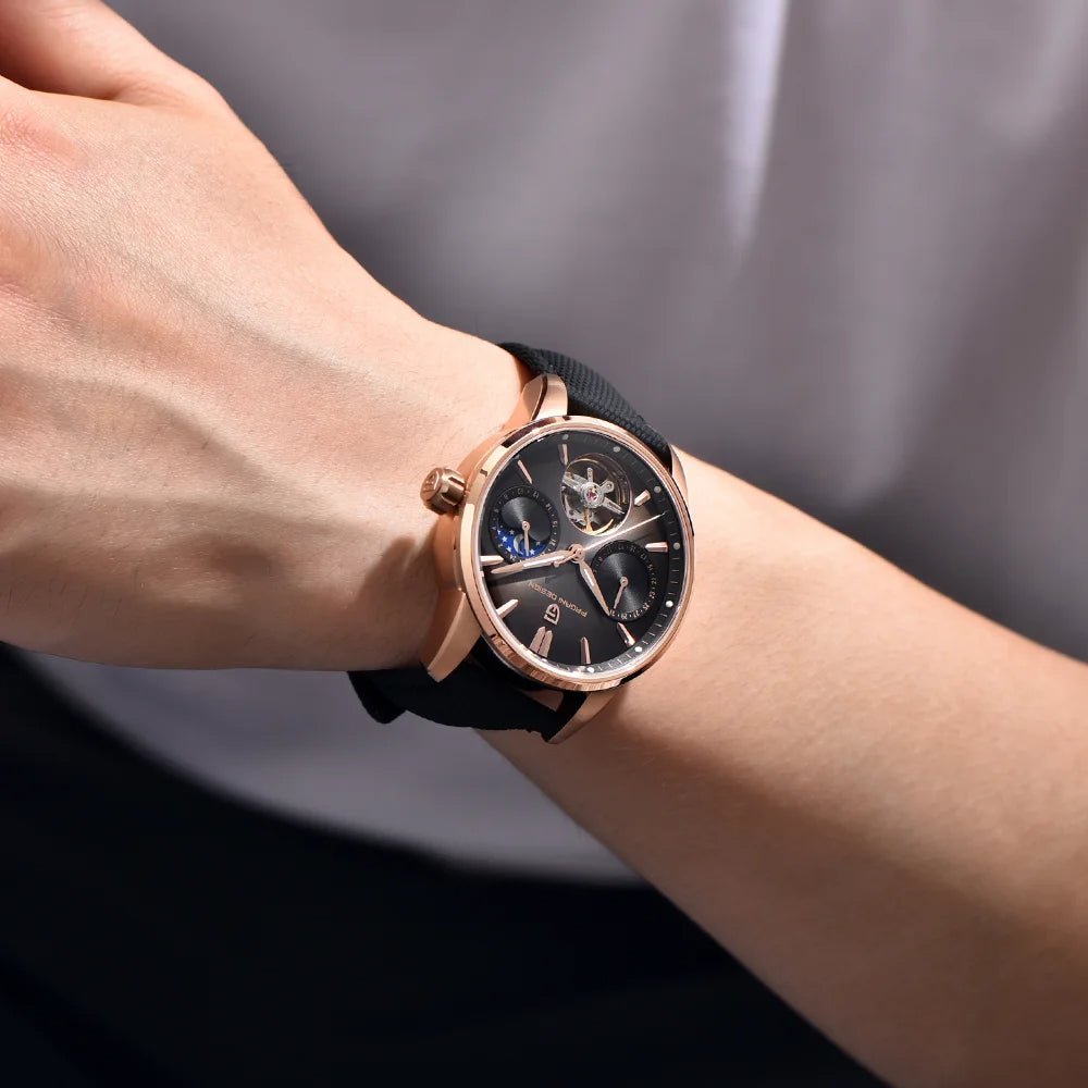 Pagani Design PD-YS021 – Reloj Automático con Correa de Piel Sintética