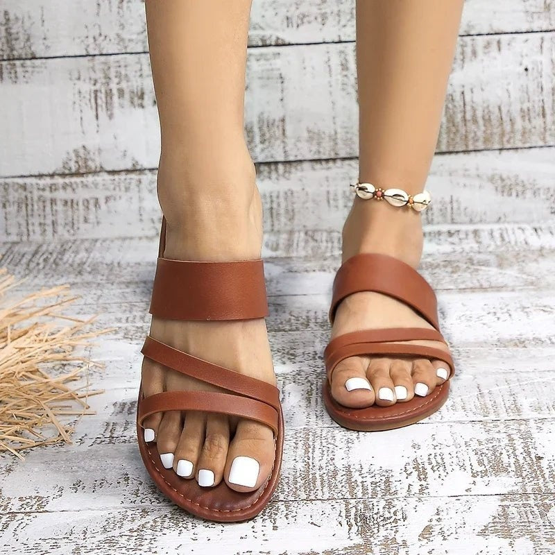 Consuelo – Sandalias de Tiras Cruzadas